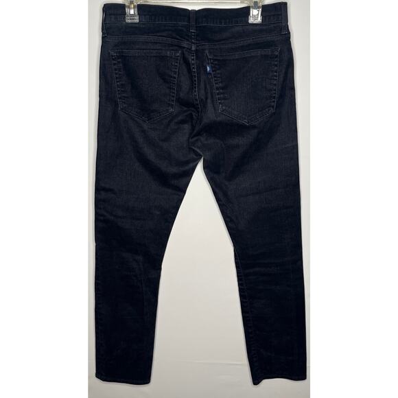 Levi’s women’s dark blue lace up cigarette jeans one button pockets size 29 - Picture 2 of 7